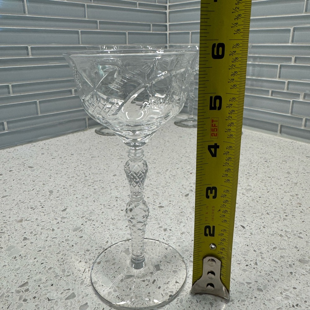 Set Of 5 Libbey Rock Sharpe Salon 5 7/8 Liquor Cocktail Glasses - Picture 8 of 9